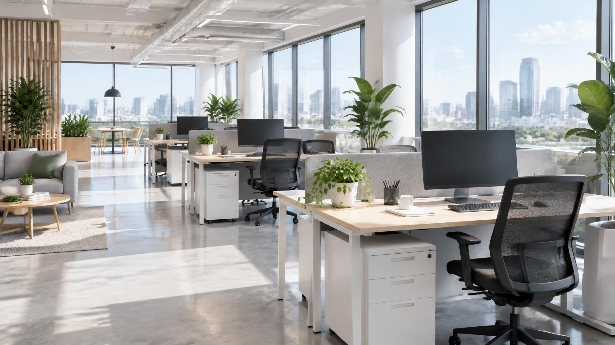 Bright modern office interior